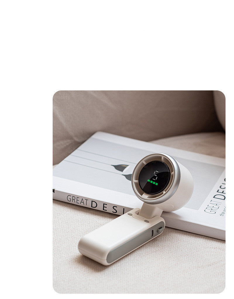 Hanging Neck Outdoor 180 Degree Folding Desktop Mini Fan Hand-held Folding High-speed Powerful Turbo Fan